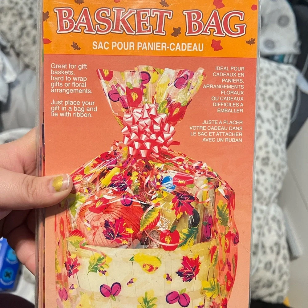 Basket Bags with Floral Design